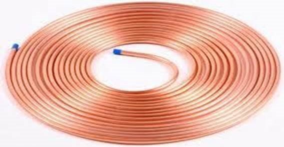 tubo de cobre flexible